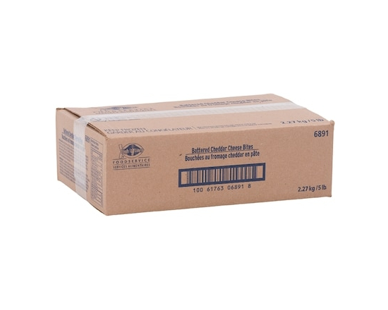 Battered Cheddar Cheese Bites - 2.27 KG