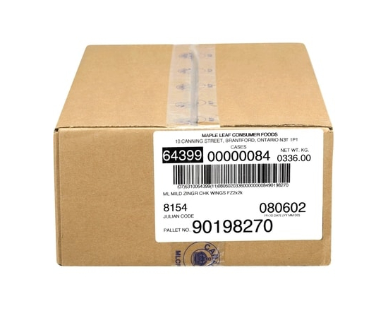 Chicken Wings, With Zing (Case) - 4.0 KG