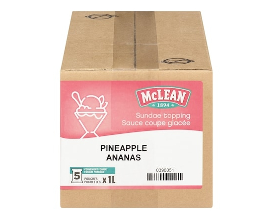 Garniture pour sundae à l'ananas - 5.0 L
