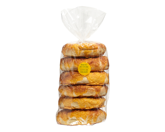 Montrea-Stylel Bagels with Cheese, 6 Pack - 510.0 G