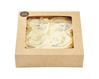 Cinnamon Buns with Cream Cheese Icing, 4 Pack - 326.0 G