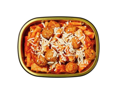 Rigatoni sauce marinara avec boulettes de viande, petit - 470.0 G