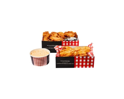 14 Chicken Wings with Wedges and Mac & Cheese (Available After 11am) - 861.0 G