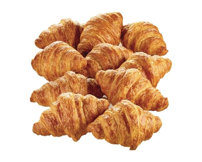 Mini croissants natures, paquet de 10 - 213.0 G