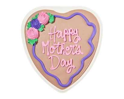 Mother's Day Heart Shaped Chocolate Cake, 8 Inch - 479.0 G