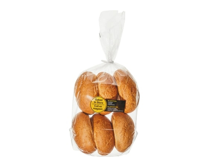 Kaiser Rolls Whole Wheat, 6 Pack - 340.0 G