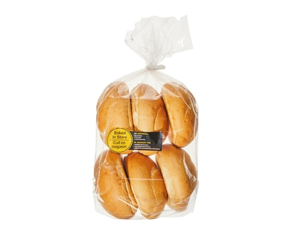 Kaiser Rolls White, 6 Pack - 418.0 G
