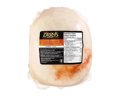 Ziggy's Extra Lean Cooked Turkey (Thin Sliced) Fixed Weight - 200.0 G