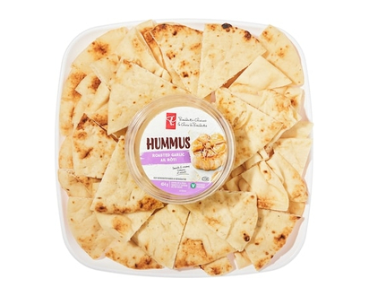 Garlic Hummus and Nann Bread Tray - 811.0 G