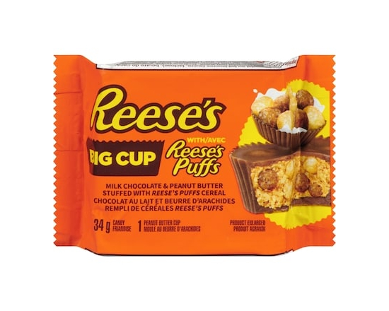 Big Cup Candy With Reese's Puffs (Case) - 34.0 G