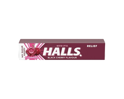 Mentho-Lyptus Cerise noire sans sucre ajouté, bâtonnet de 9 pastilles (emballage de 20) - 9.0 EA