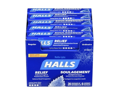 Mentho-Lyptus Saveur ordinaire, bâtonnet de 9 pastilles (emballage de 20) - 9.0 EA