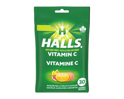Vitamine C Agrumes assortis, sac de 30 pastilles, aident à maintenir la fonction immunitaire (emball - 30.0 EA