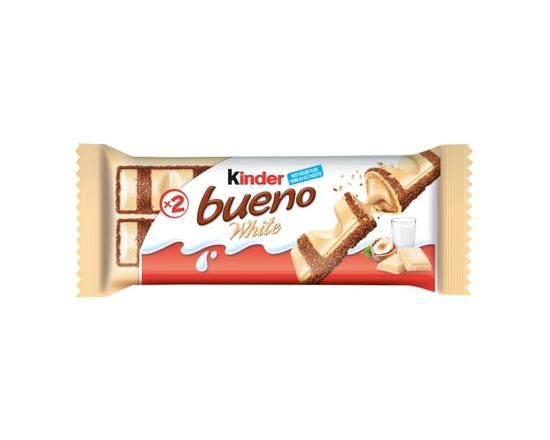 BUENO White Chocolate and Hazelnut Cream Candy Bars, Case Pack of 20 Candy Bars - 39.0 G