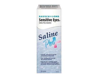 Bausch+Lomb Sensitive Eyes Plus Saline Solution - 355.0 ML