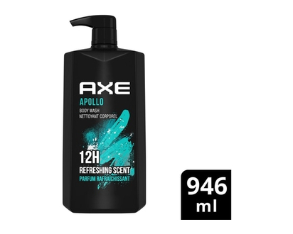 Axe Body Wash for Long Lasting Freshness, Apollo Sage & Cedarwood - 946.0 ML