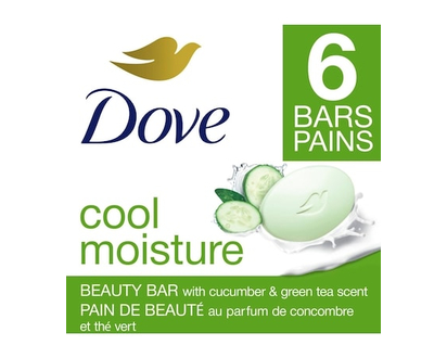 Dove Skin Care Beauty Bar For Softer Skin Cucumber and Green Tea - 637.0 G