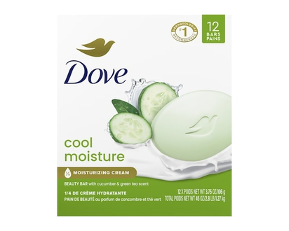Dove Beauty Bar Cool Moisture effectively locks in moisture - 106.0 G
