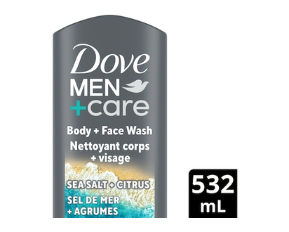 Dove Body and Face Wash Exfoliating Sea Salt + Citrus - 532.0 ML