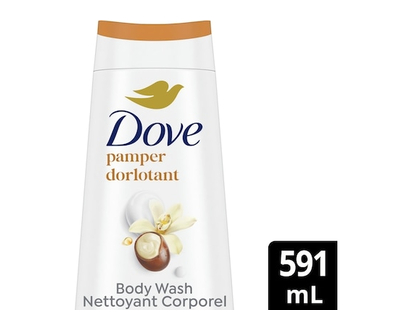 Dove Body Wash Pamper Shea Butter & Vanilla Skin Cleanser - 591.0 ML