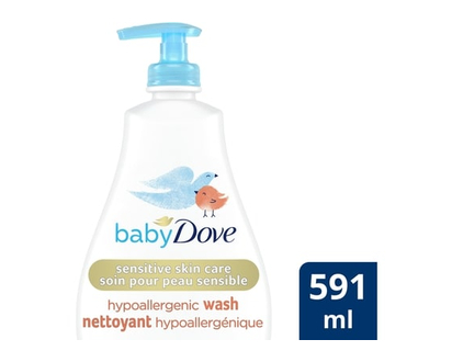 Dove Baby Wash For Moisturized Skin Rich Moisture Hypoallergenic - 591.0 ML