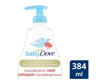 Dove Baby Wash For Moisturized Skin Rich Moisture Hypoallergenic - 384.0 ML