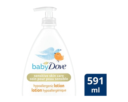 Dove Rich Moisture Hypoallergenic Lotion Sensitive Skin Care - 591.0 ML