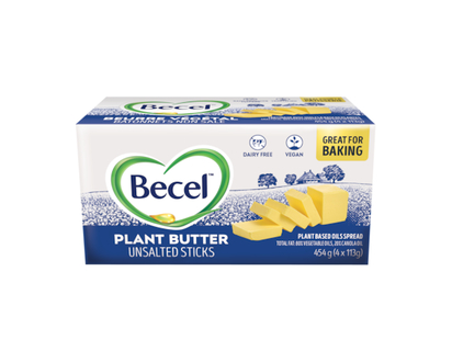 Becel Margarine Unsalted Plant-Based Sticks - 454.0 G