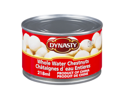 Dynasty Whole Water Chestnuts - 218.0 ML