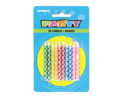 Unique Diamond Dot Birthday Candles, 20ct - 1.0 EA