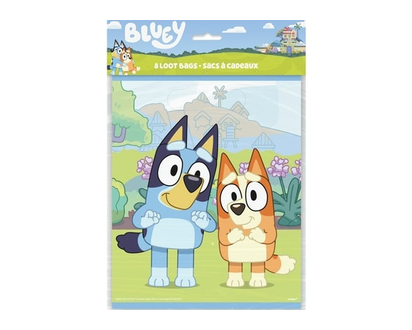 8 Bluey Loot Bags - 8.0 EA