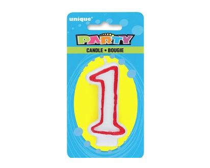 Unique Number 1 Deluxe Birthday Candle - 1.0 EA