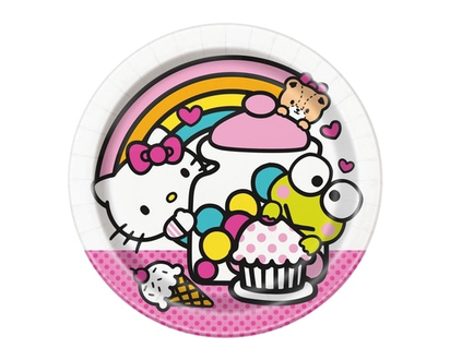 8 Hello Kitty 7 Plates - 8.0 EA