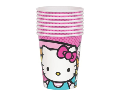 8 Hello Kitty Paper Cups - 1.0 EA