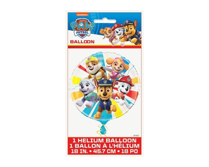 18 Pkg Paw Patrol Foil Balloon - 1.0 EA