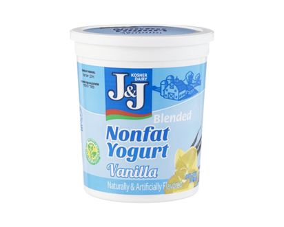 J and J Non Fat Yogurt, Vanilla - 907.0 G