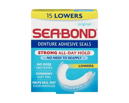 SEA BOND Denture Adhesive Seals Lower - 15 BX