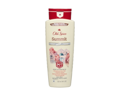Old Spice Nettoyant pour le corps pour hommes, parfum Summit, fraîcheur après-lavage 24heures sur 24, 7jours sur 7, exfoliation+hydratation, 532mL (18