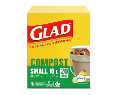 Glad Bags Compost Small 10 L - 20.0 EA