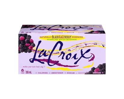 Lacroix Beverage Boisson d'eau gazeuse à l'essence naturelle de framboise noire - 355.0 ML