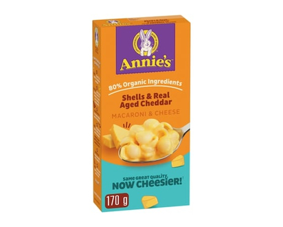 Annie's Shells & Real Aged Chedder Macaroni & Cheese - 170.0 G