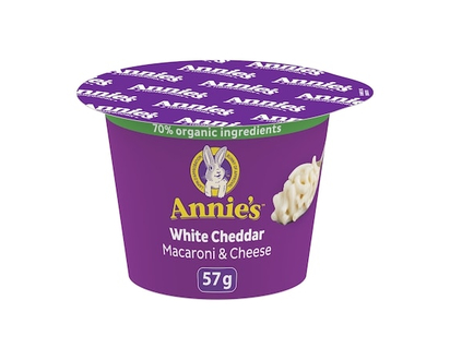 Annie's Homegrown Macaroni & Cheese, White Cheddar, Microwavable - 57.0 G