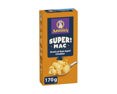 Annie's Super! Mac , Shells & Real Aged Cheddar - 170.0 G
