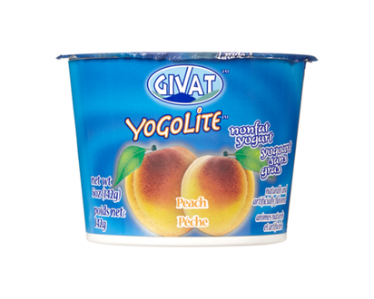 Givat Kosher Peach Yogurt - 142.0 G