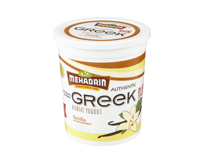 Mehadrin Kosher Greek Yogurt, Vanilla - 907.0 G