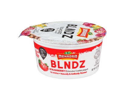 Mehadrin Blended Lowfat Yogurt Strawberry, 1% Milkfat - 113.0 G