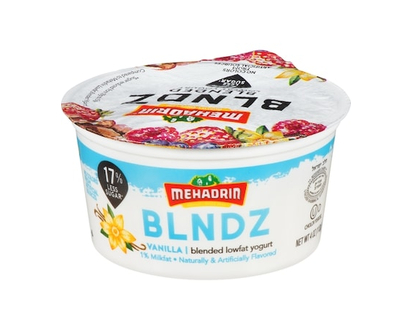Mehadrin Blended Lowfat Yogurt Vanilla, 1% Milkfat - 113.0 G
