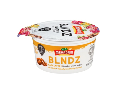 Mehadrin Blended Lowfat Yogurt Cafe Latte, 1% Milkfat - 113.0 G