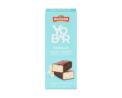 Mehadrin Yobar Greek Yogurt Bar, Vanilla - 50.0 G