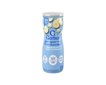GERBER PUFFS, Banana, Baby Snacks - 42 G